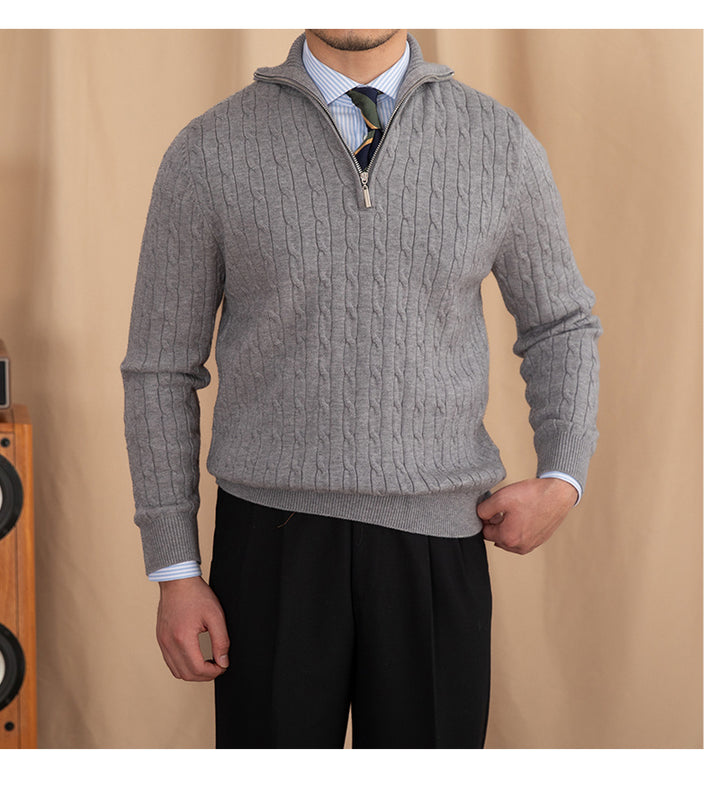 VIELLA MAYFAIR HALF-ZIP SWEATER