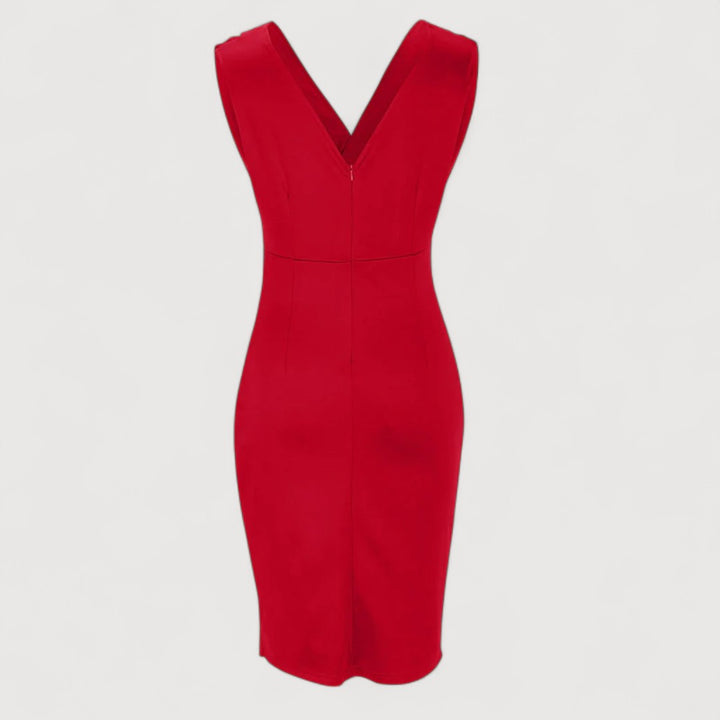ISABELA | VESTIDO SIN MANGAS CON ESCOTE EN V