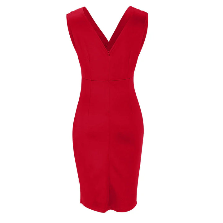 ISABELA | VESTIDO SIN MANGAS CON ESCOTE EN V