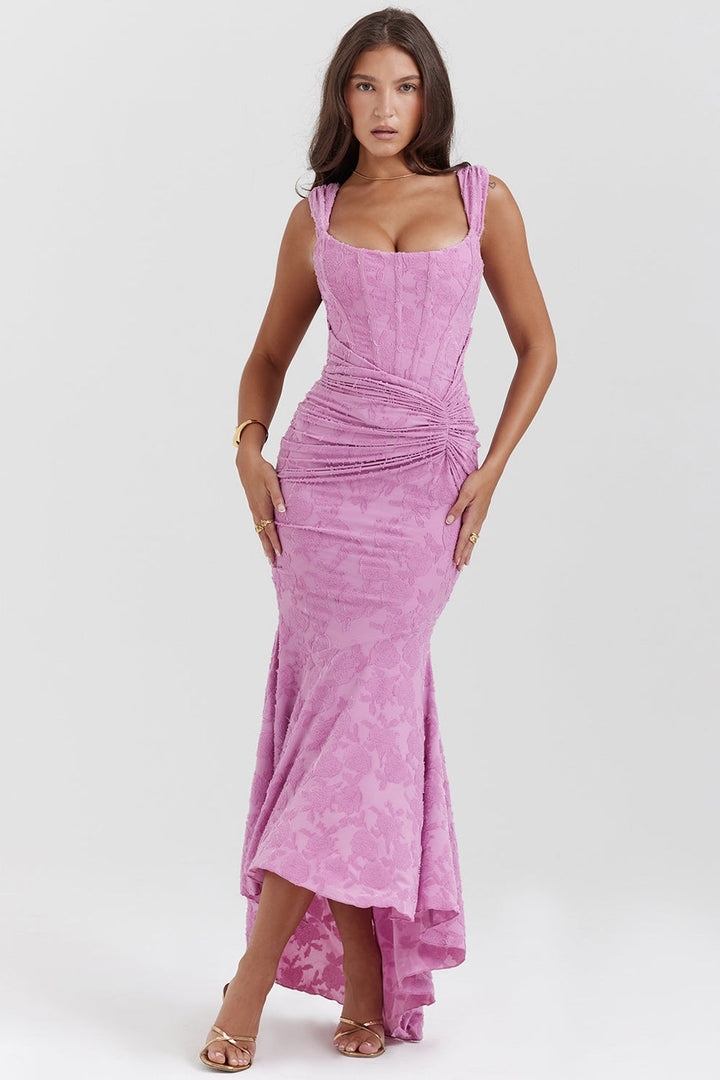 ELVA | VESTIDO MINIMALISTA CON CAÍDA ASIMÉTRICA