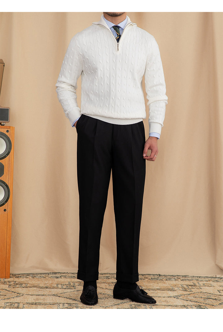 VIELLA MAYFAIR HALF-ZIP SWEATER