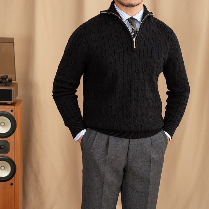 VIELLA MAYFAIR HALF-ZIP SWEATER
