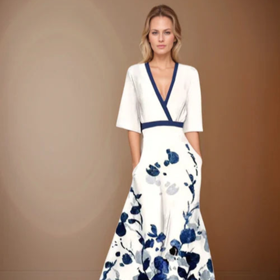LEONOR | VESTIDO FLORAL ELEGANTE