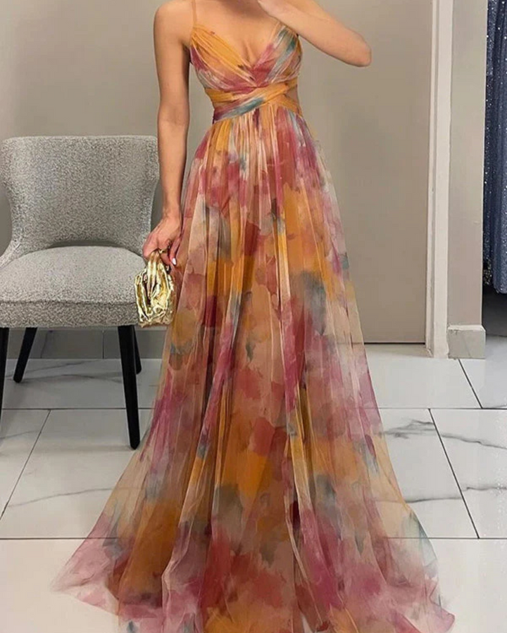 VALENTINA | VESTIDO LARGO FLORAL