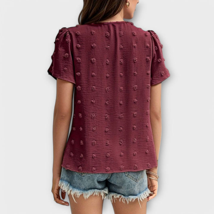 Charlotte | La Blusa Perfecta de Polka Dot