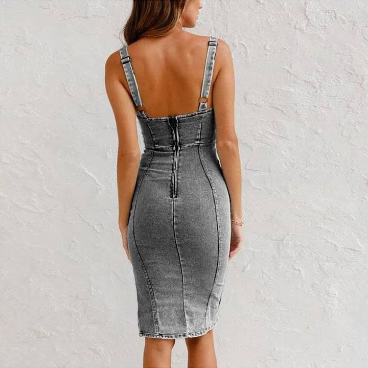 MARINA | VESTIDO DENIM ELEGANTE