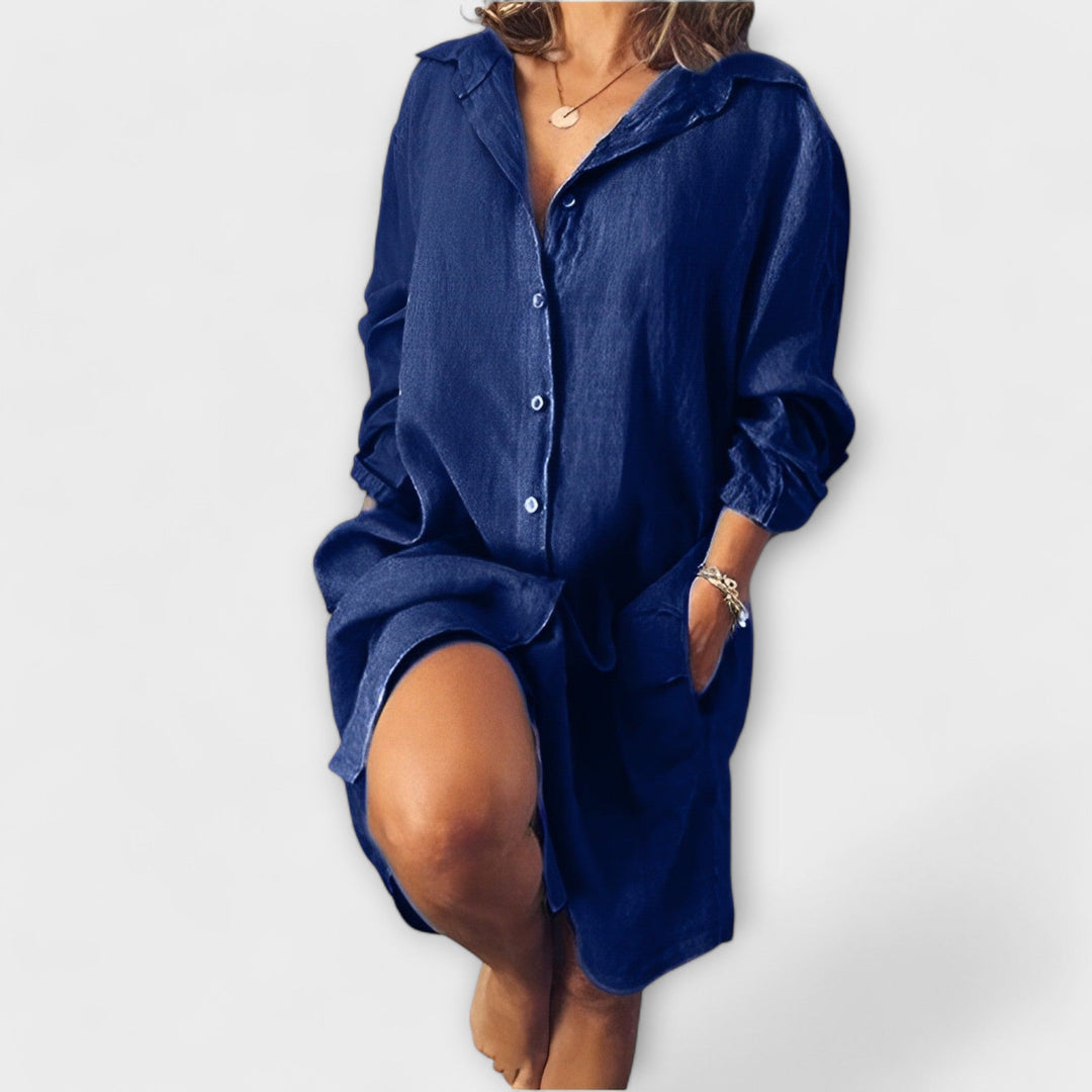 Blusa Casual de Lino para el Día a Día