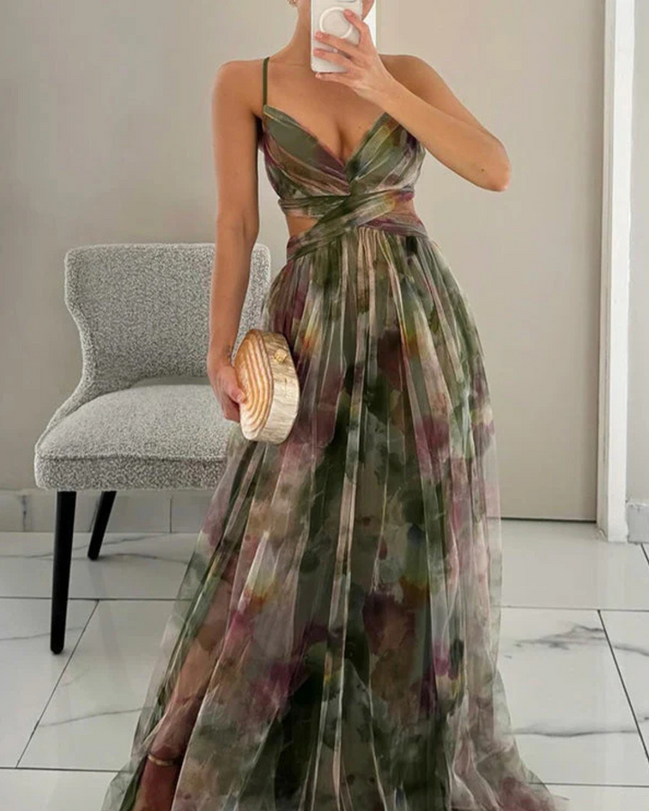 VALENTINA | VESTIDO LARGO FLORAL