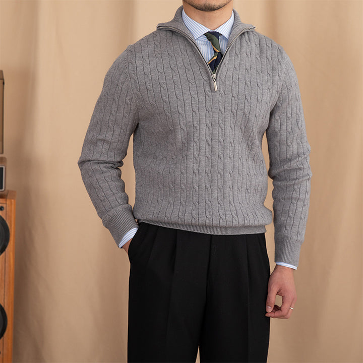 VIELLA MAYFAIR HALF-ZIP SWEATER