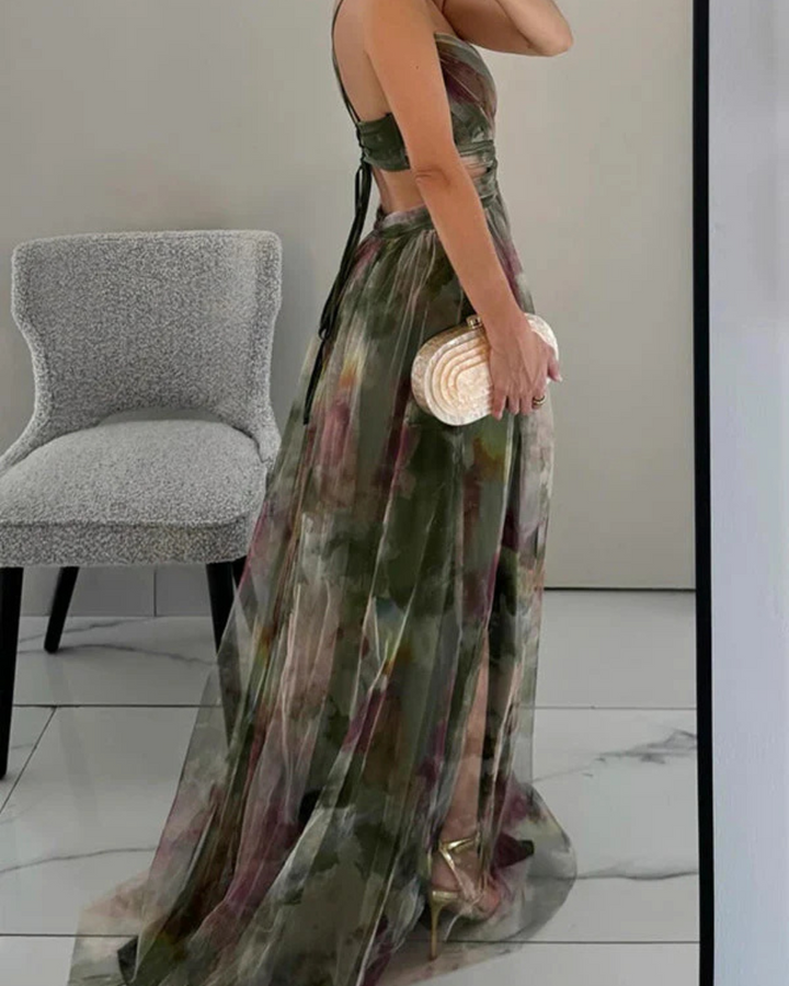 VALENTINA | VESTIDO LARGO FLORAL