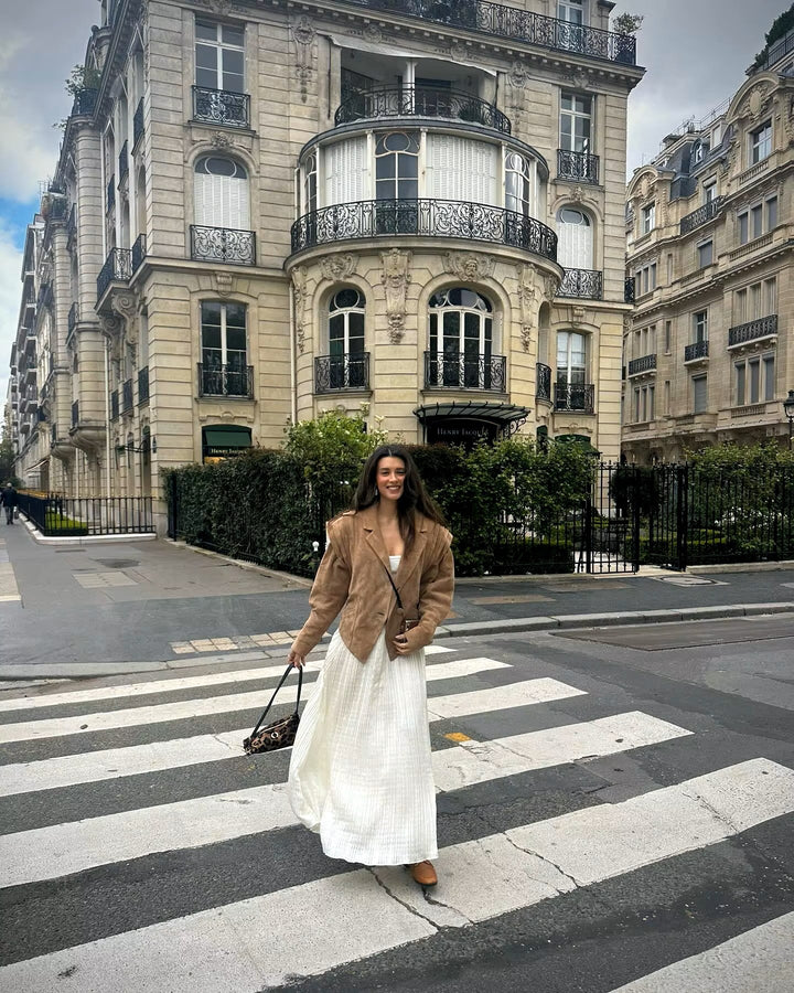 Chloe - Chaqueta de motociclista elegante con cinturón