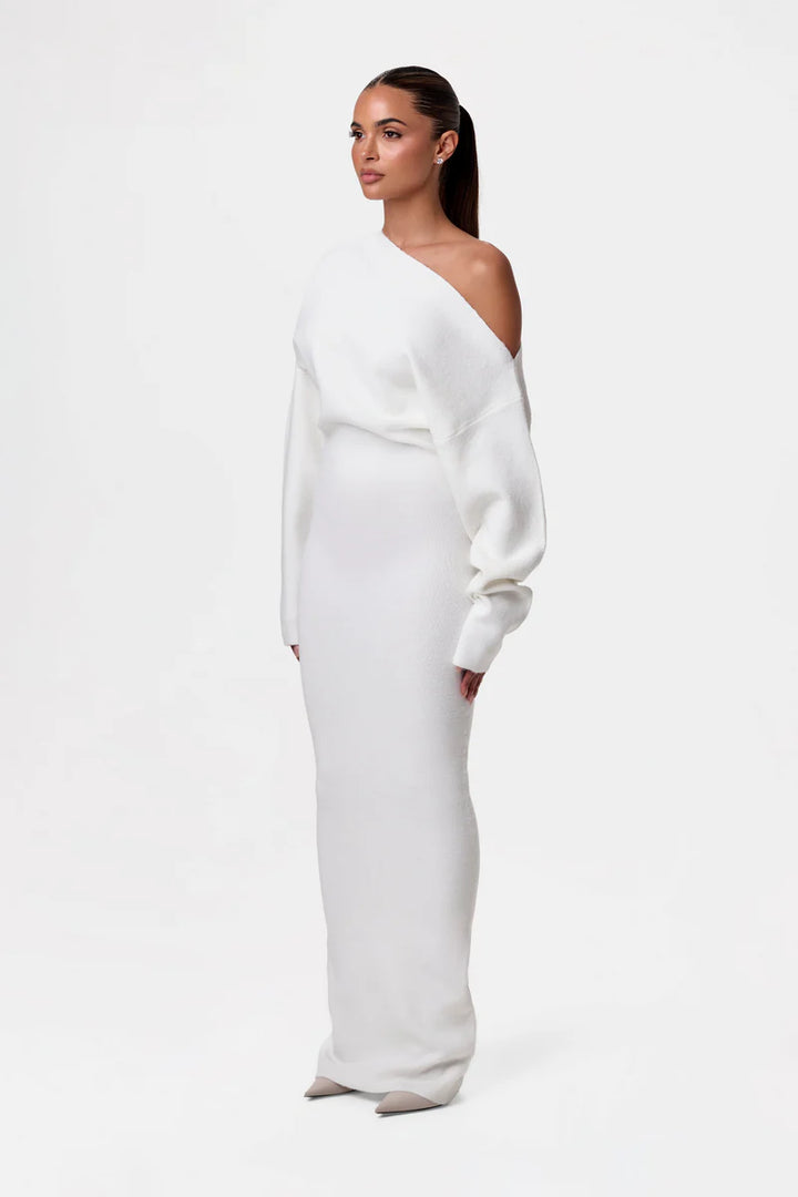 LUCÍA | VESTIDO AJUSTADO CON HOMBROS DESCUBIERTOS