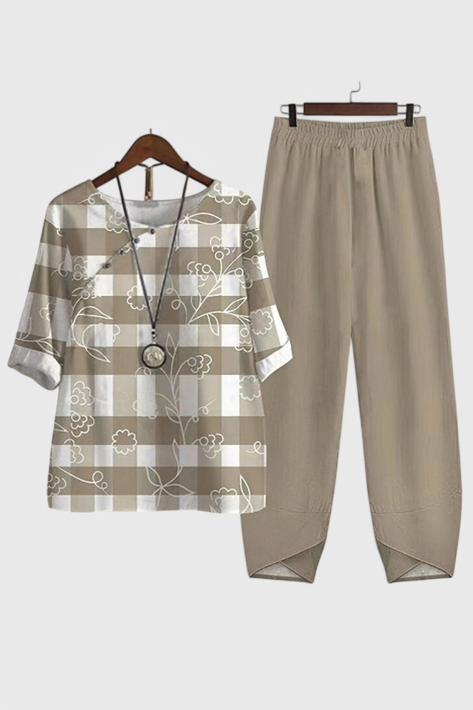 Ursula | Conjunto Chic de Camisa y Pantalón con Estilo Relajado