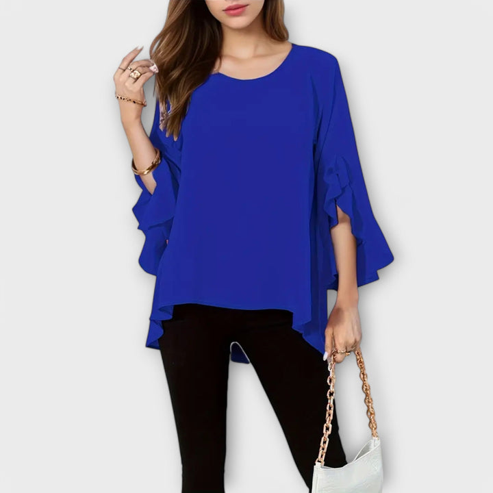 Aria | La Blusa Perfecta para la Primavera con Escote Redondo