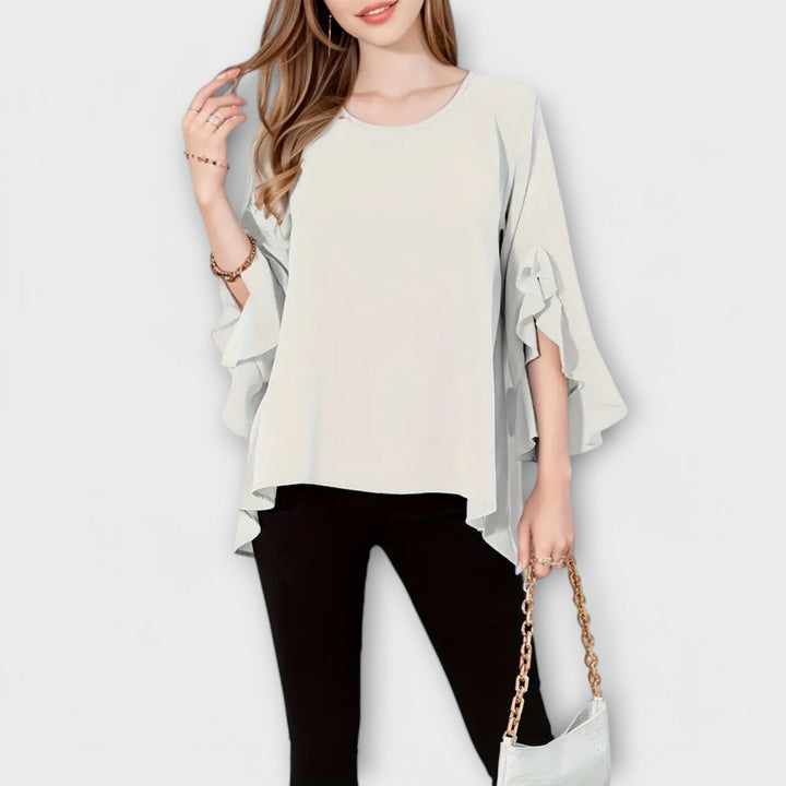 Aria | La Blusa Perfecta para la Primavera con Escote Redondo