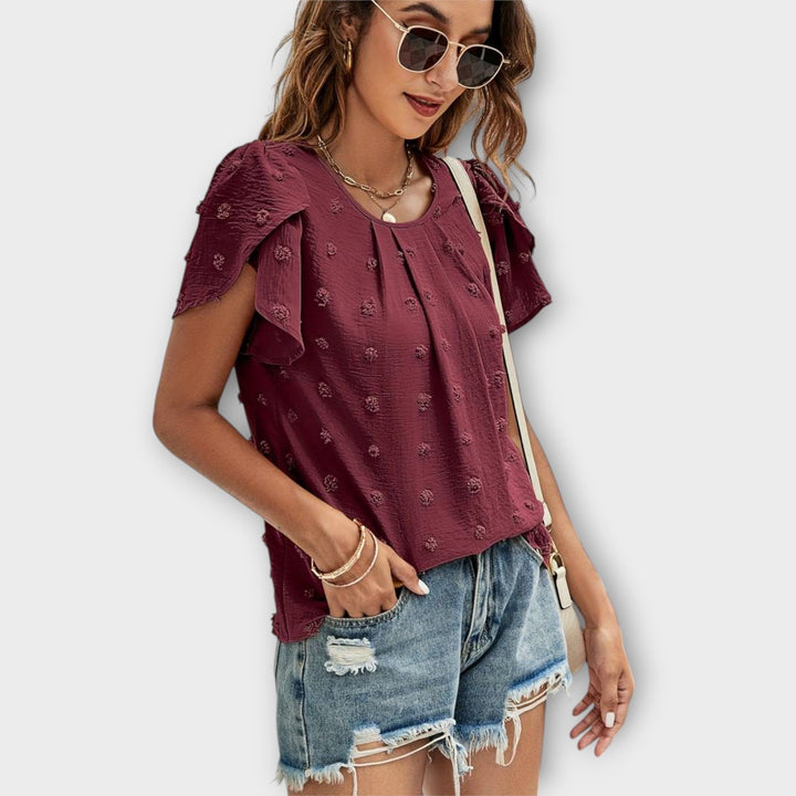 Charlotte | La Blusa Perfecta de Polka Dot